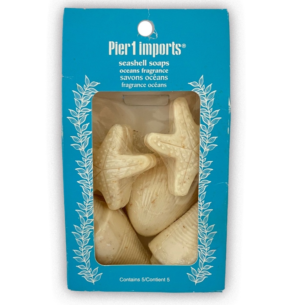 Pier 1 Imports Seashell Soaps Ocean Fragrance 5-Piece New Sealed New